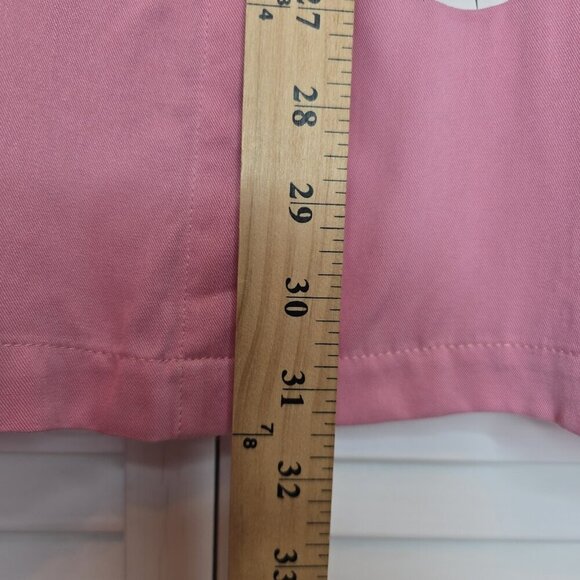 DISNEY X HER UNIVERSE Mulan Traditional Portrait Woven Button Up Shirt Pink Sz M - Picture 12 of 13